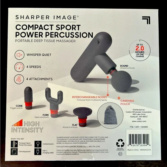 Sharper Image Percussion Massage Gun NWT - Picture 4 of 9